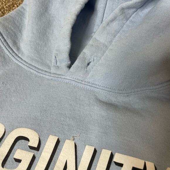 Virginity Rocks hoodie sweatshirt blue Danny Duncan SZ M 100% Cotton - Picture 6 of 8